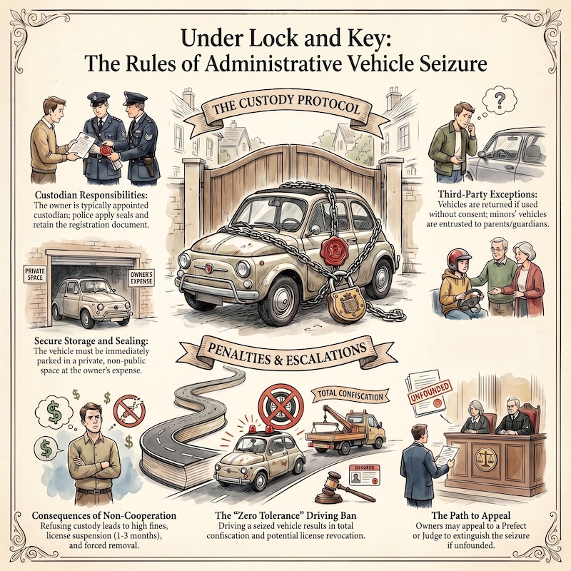 Infographic: Administrative detention of the vehicle