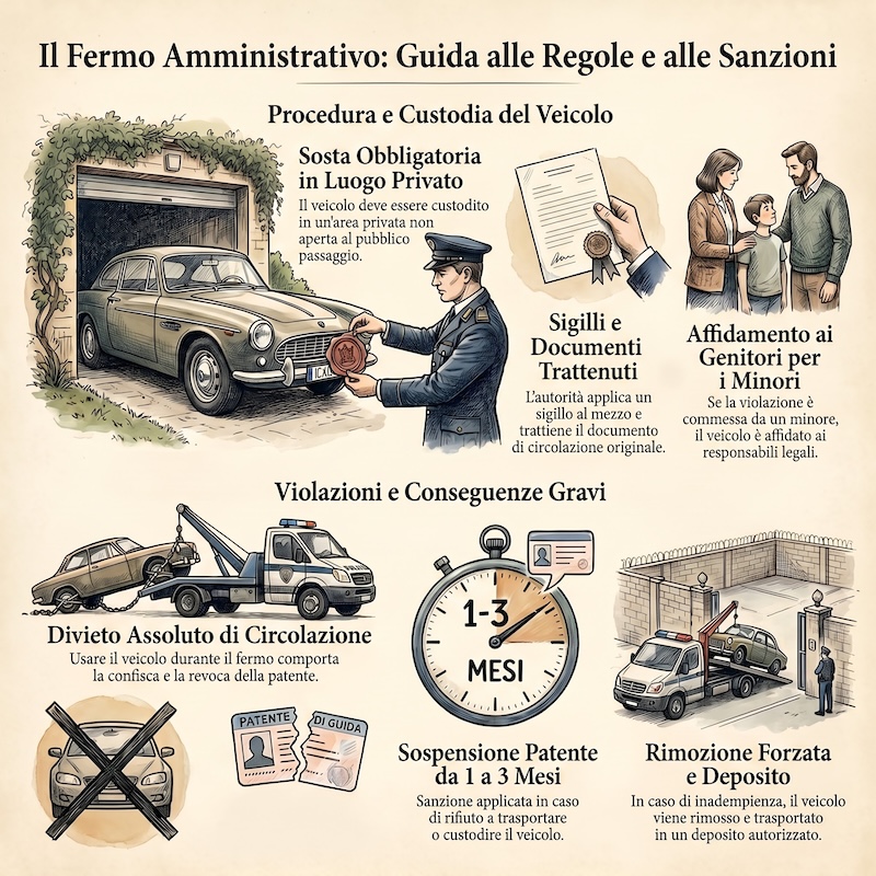 Infografica: Fermo amministrativo del veicolo