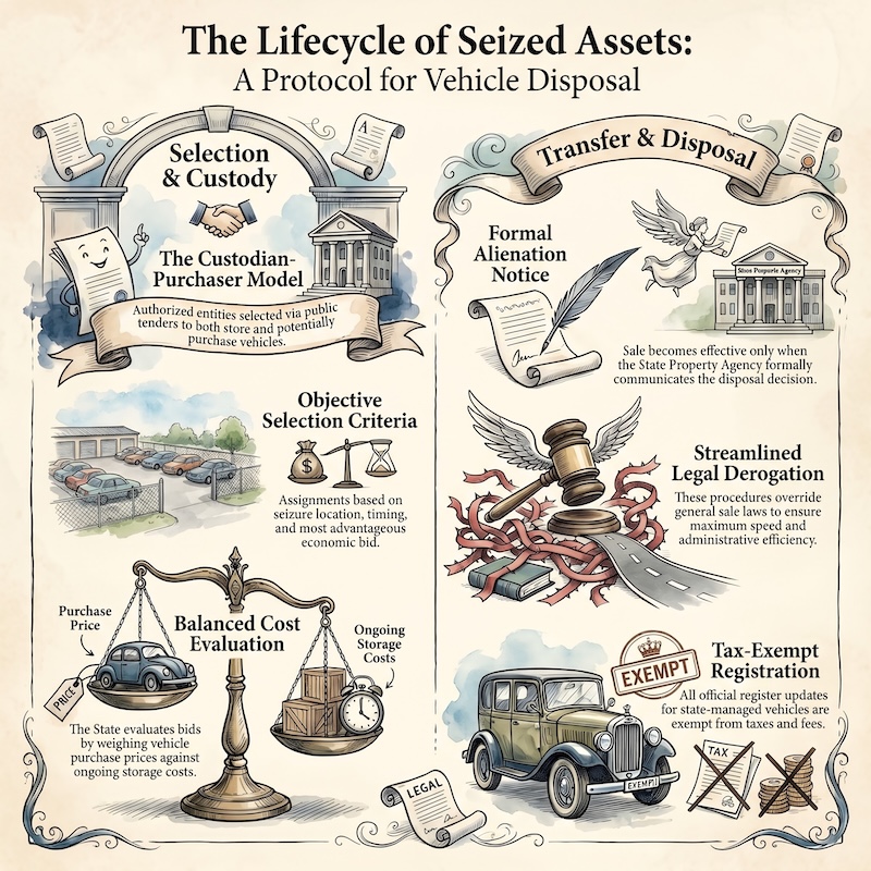 Infographic: Sale and management of seized vehicles