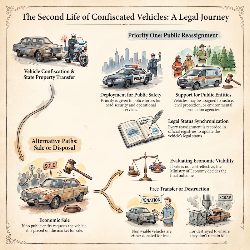 Infographic: Allocation of confiscated vehicles