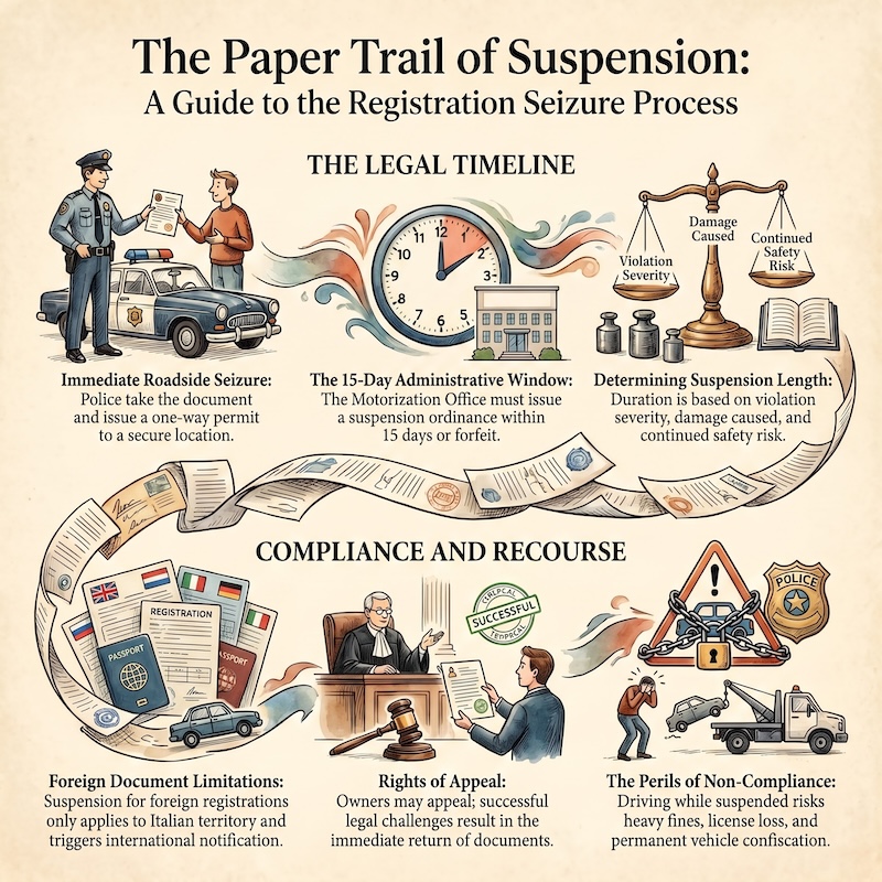 Infographic: Suspension of vehicle registration certificate