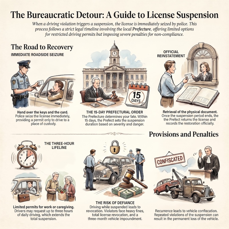 Infographic: Suspension of driving license