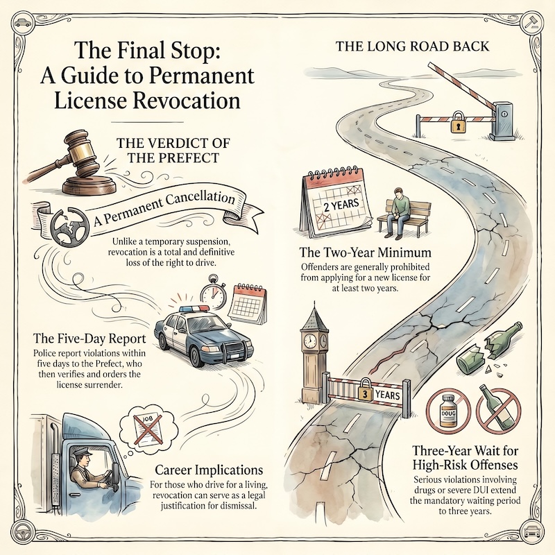 Infographic: Revocation of driving license
