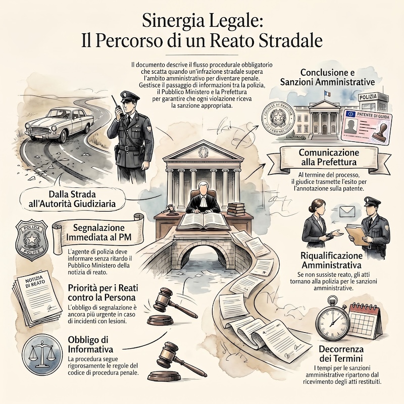 Infografica: Accertamento dei reati stradali