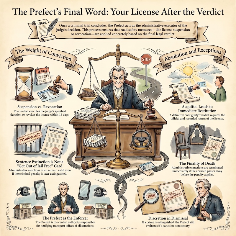 Infographic: Procedure for license suspension and revocation