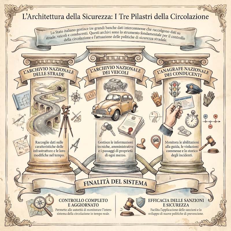 Infografica: Archivi nazionali per la sicurezza stradale