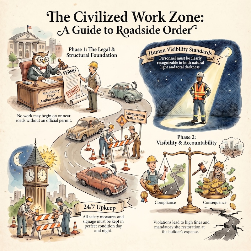 Infographic: Road works and safety in roadworks