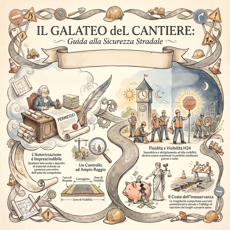 Infografica: Lavori stradali e sicurezza nei cantieri