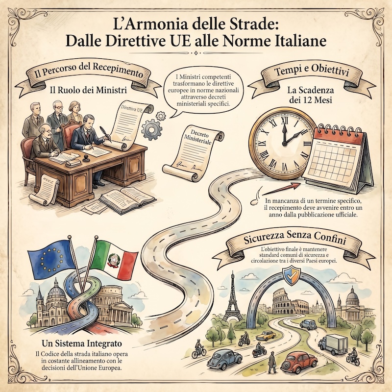 Infografica: Attuazione delle direttive europee
