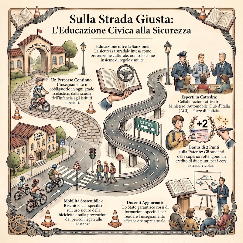 Infografica: Educazione stradale nelle scuole