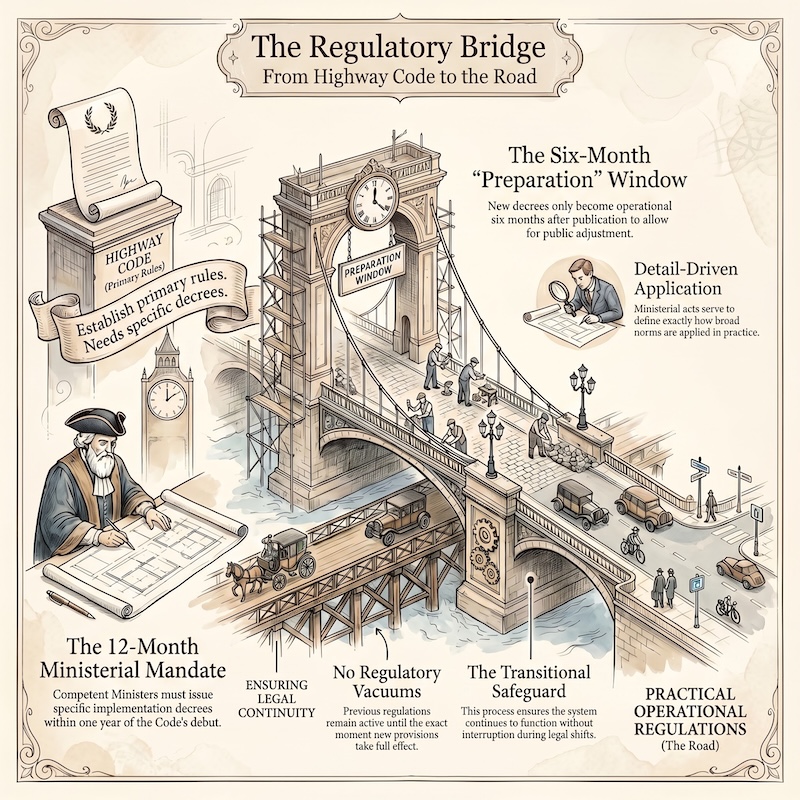 Infographic: Implementing regulations of the Code