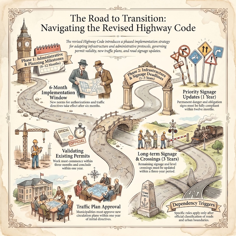 Infographic: Transitional rules on roads and signage