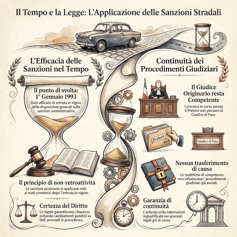 Infografica: Norme transitorie su sanzioni e procedimenti