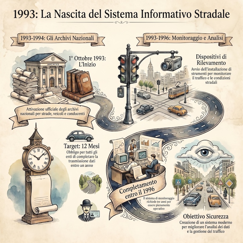 Infografica: Norme transitorie su archivi e monitoraggio