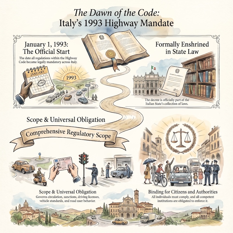 Infographic: Entry into force of the Highway Code