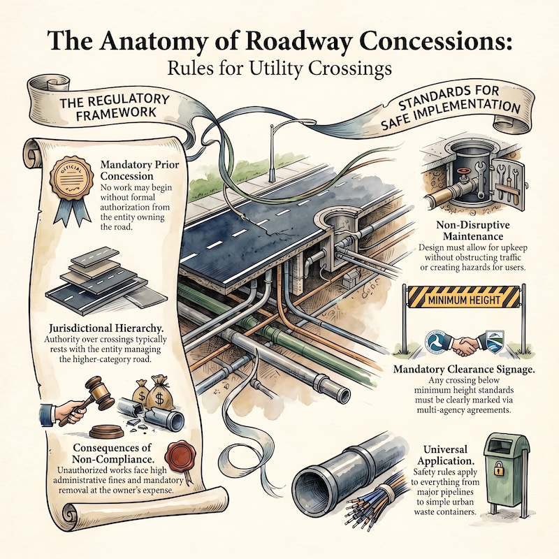 Infographic: Crossings and use of the road area