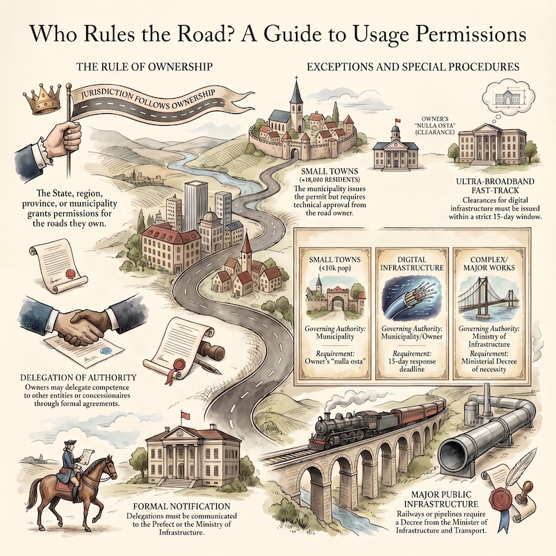 Infographic: Road permits and authority responsibilities