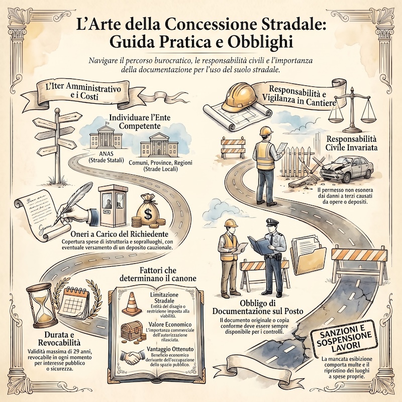 Infografica: Richieste e regole per autorizzazioni stradali