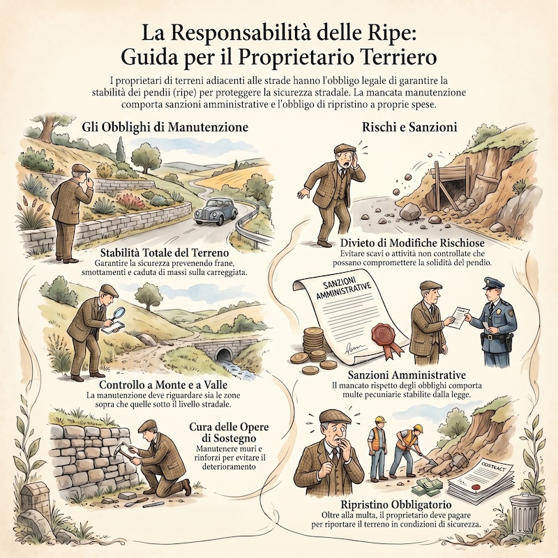 Infografica: Manutenzione delle scarpate e sicurezza stradale