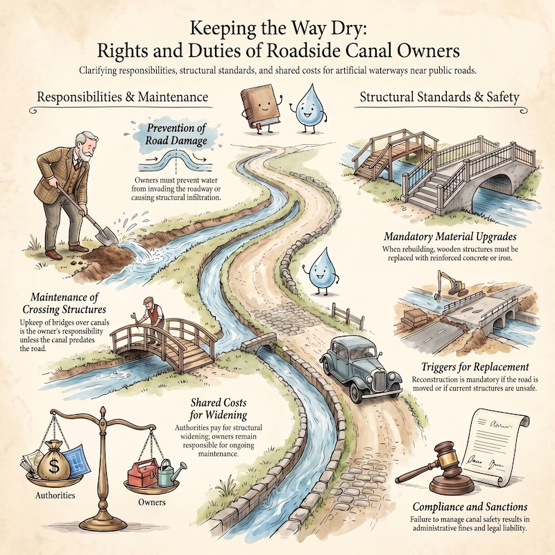 Infographic: Artificial canals and road safety
