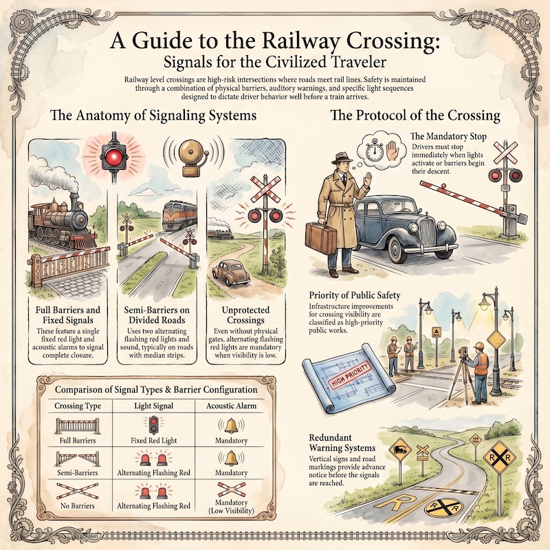 Infographic: Level crossings: signals and safety