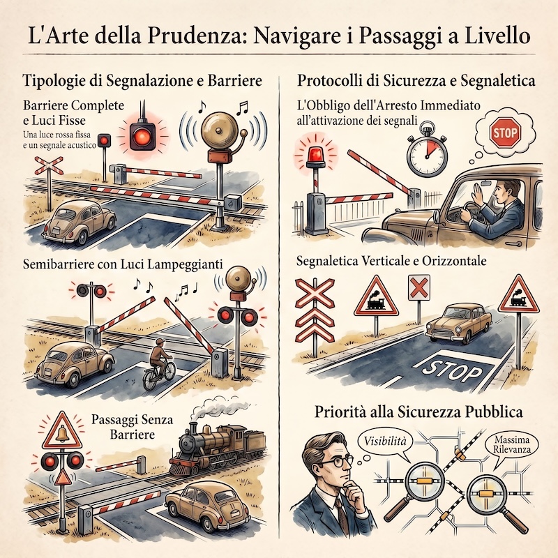 Infografica: Passaggi a livello: segnali e sicurezza