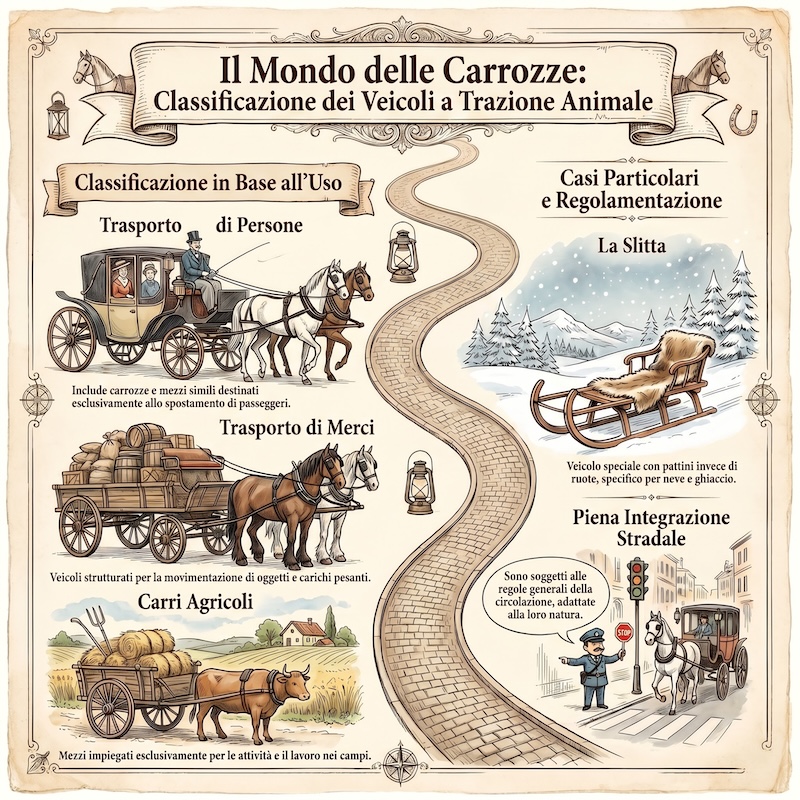 Infografica: Veicoli a trazione animale