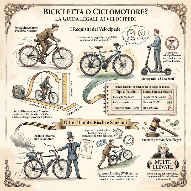 Infografica: Velocipedi e biciclette elettriche