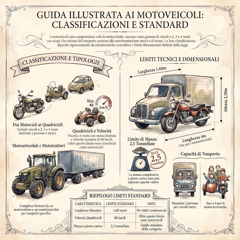 Infografica: Motoveicoli: tipi e caratteristiche