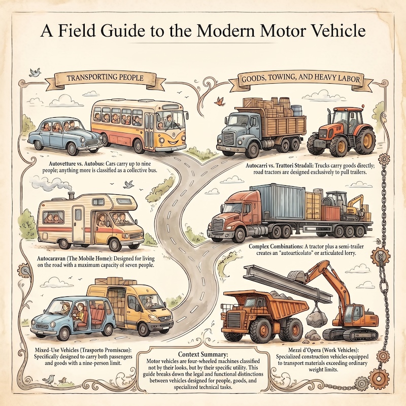 Infographic: Motor vehicles: types and uses