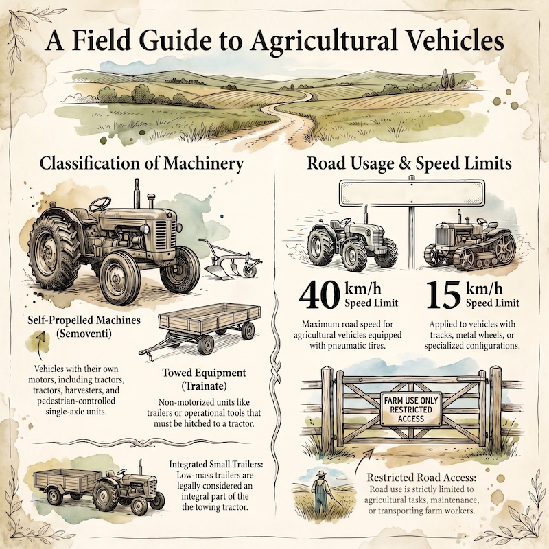 Infographic: Agricultural machines: use and rules