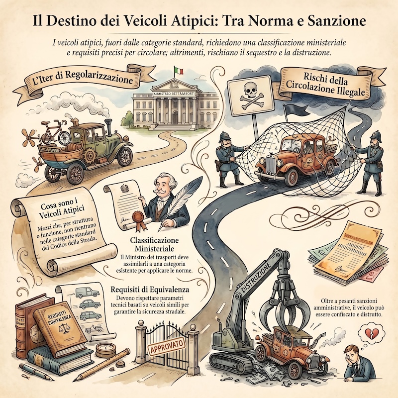 Infografica: Veicoli atipici: definizione e regole
