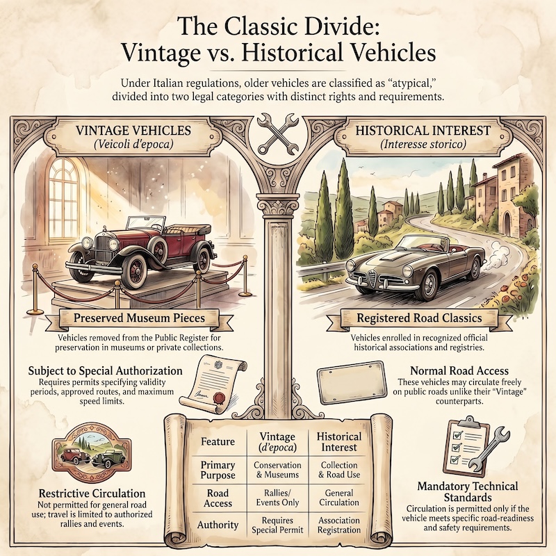 Infographic: Historic and vintage vehicles rules