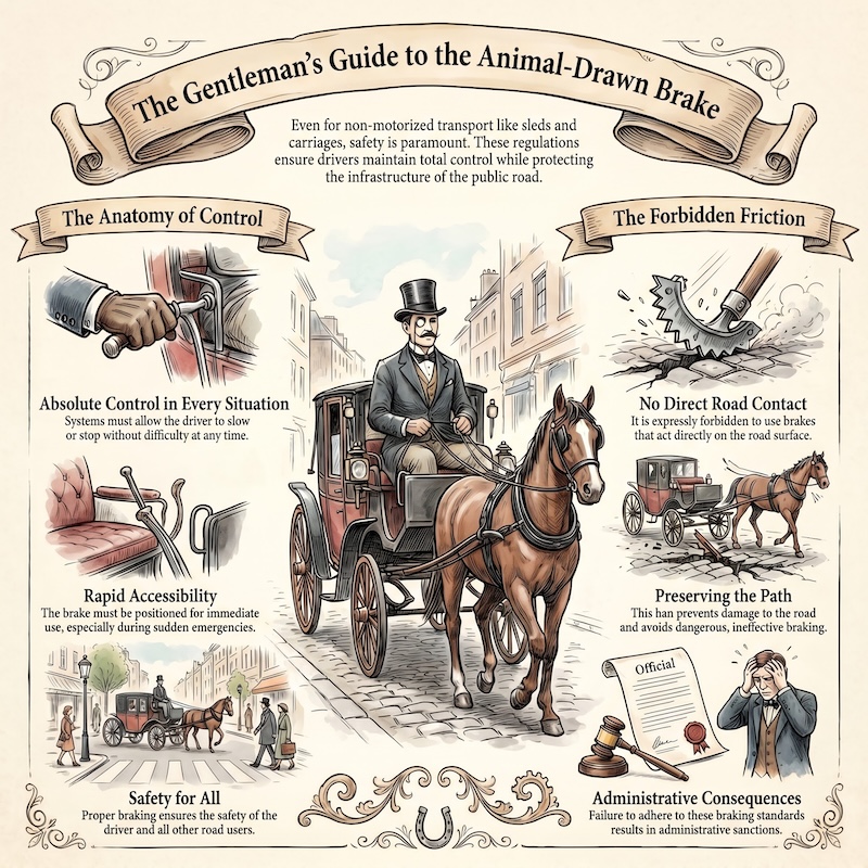 Infographic: Braking systems for animal-drawn vehicles