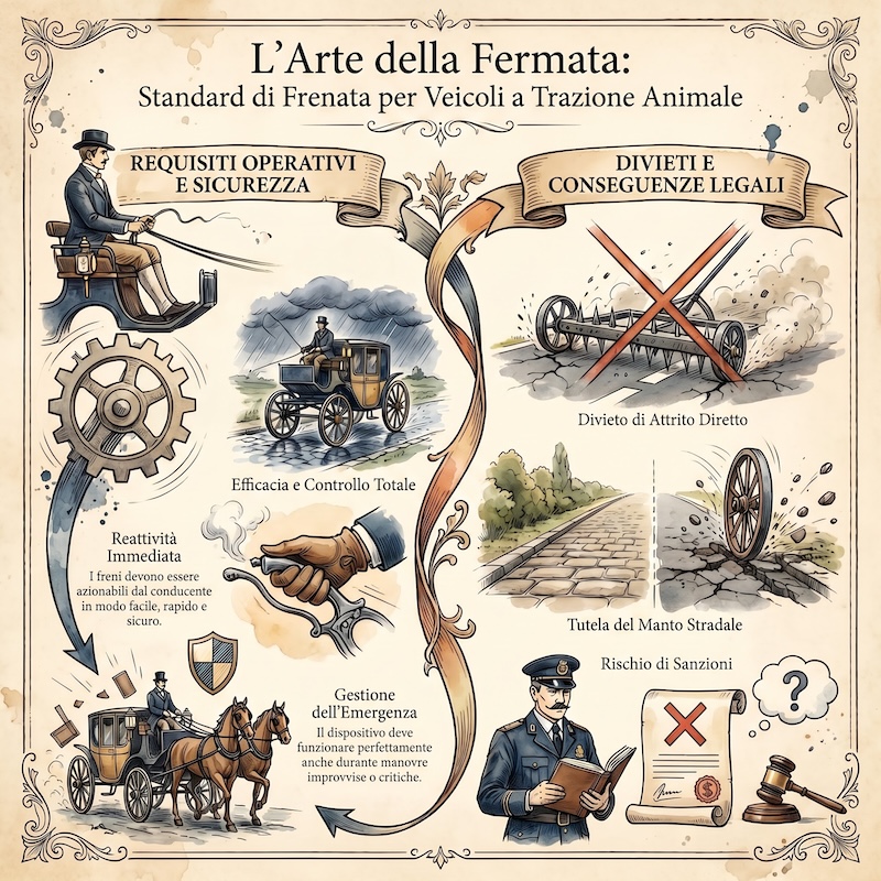 Infografica: Freni per veicoli a trazione animale