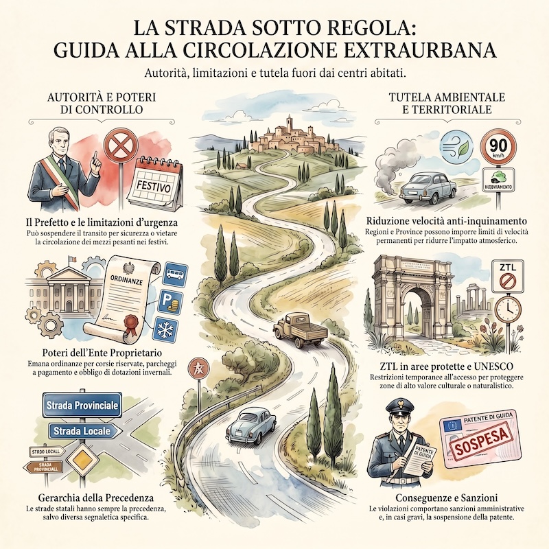 Infografica: Circolazione fuori dai centri abitati