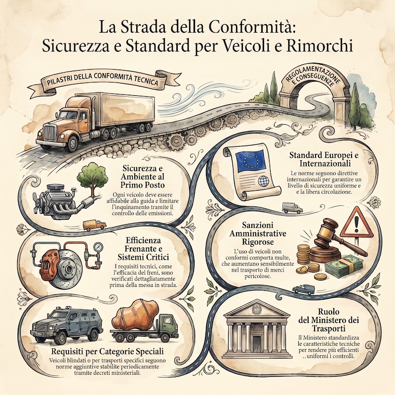 Infografica: Requisiti tecnici dei veicoli a motore