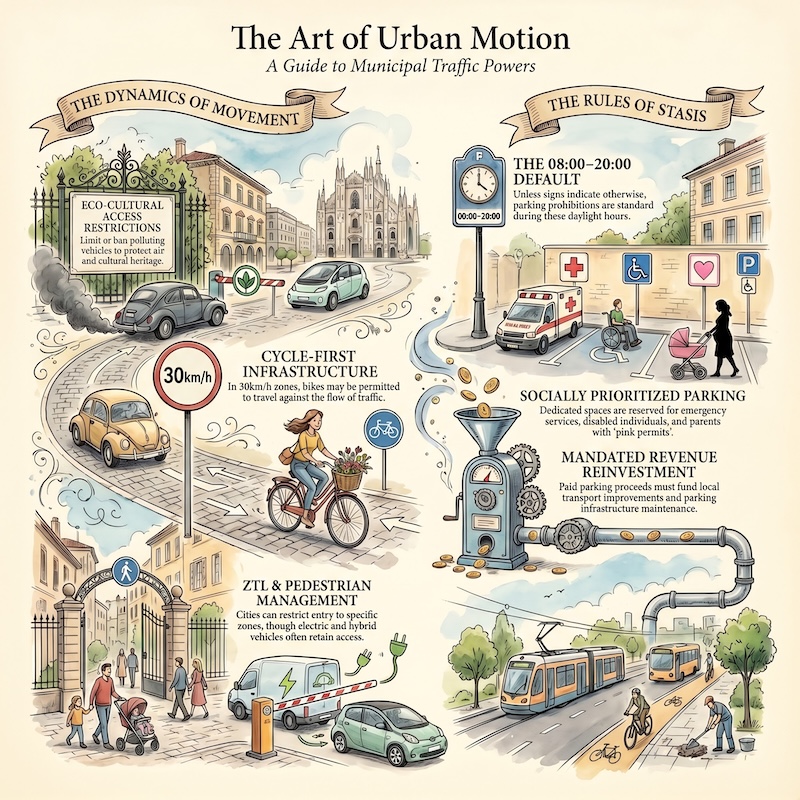 Infographic: Traffic and parking in built-up areas