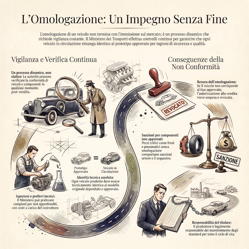 Infografica: Controllo della conformità dei veicoli