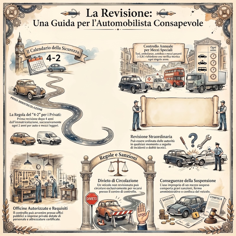 Infografica: Revisione periodica dei veicoli