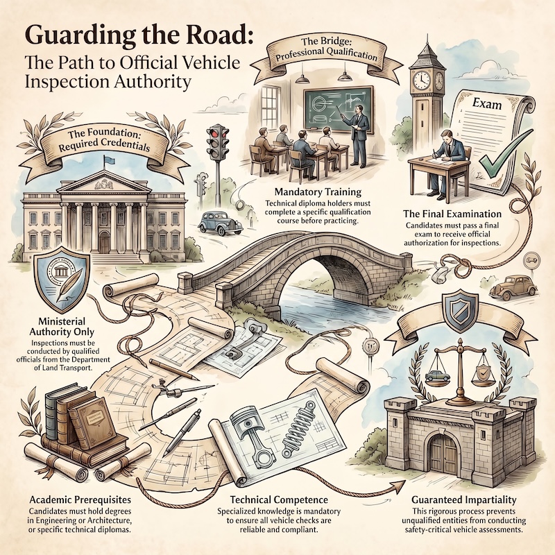 Infographic: Officials and technical vehicle inspections