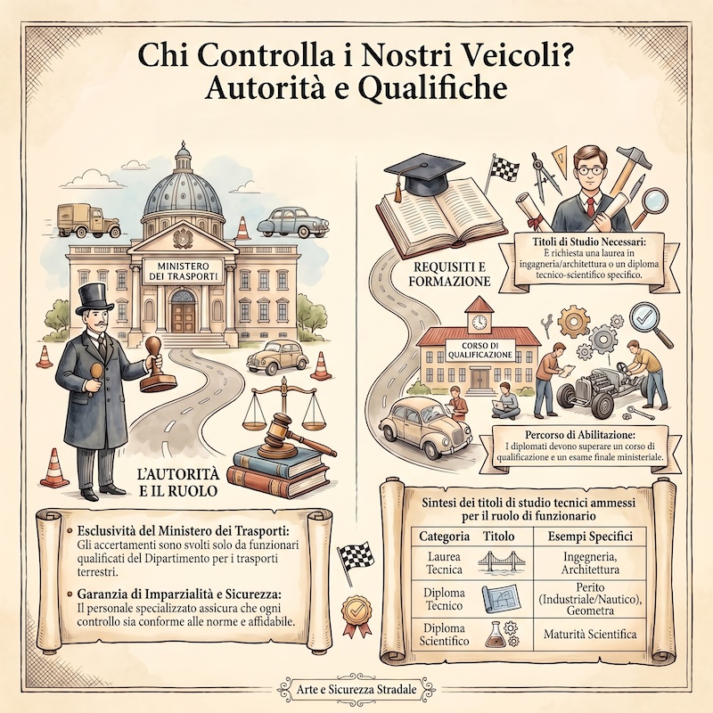 Infografica: Funzionari e controlli tecnici dei veicoli