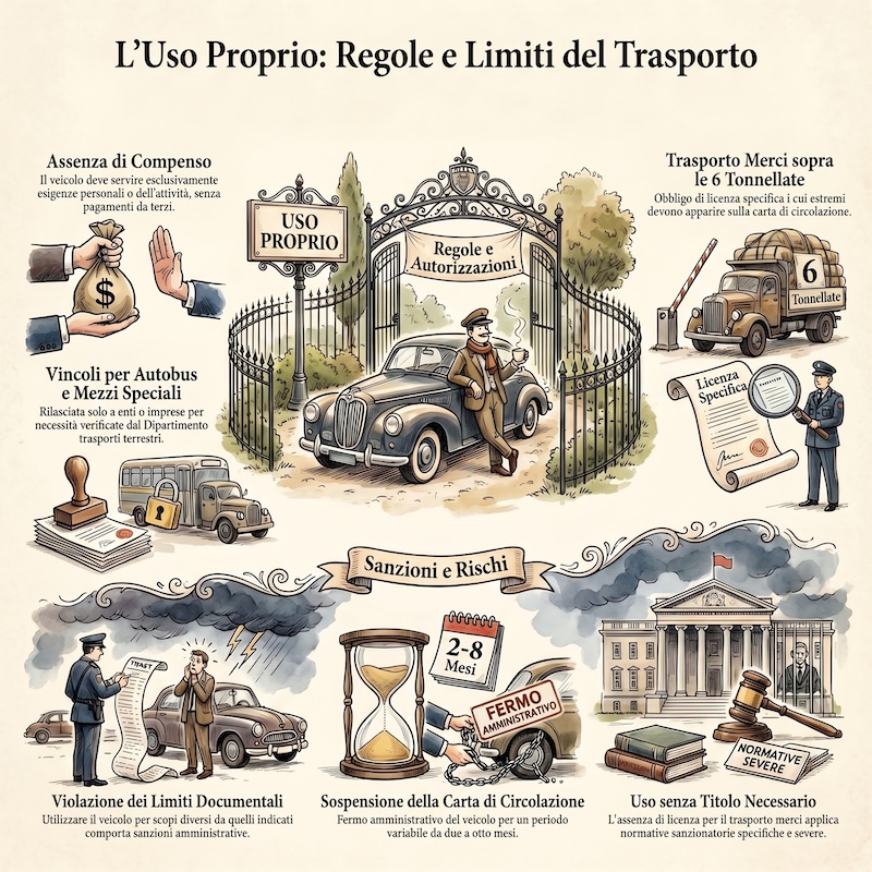 Infografica: Uso proprio dei veicoli