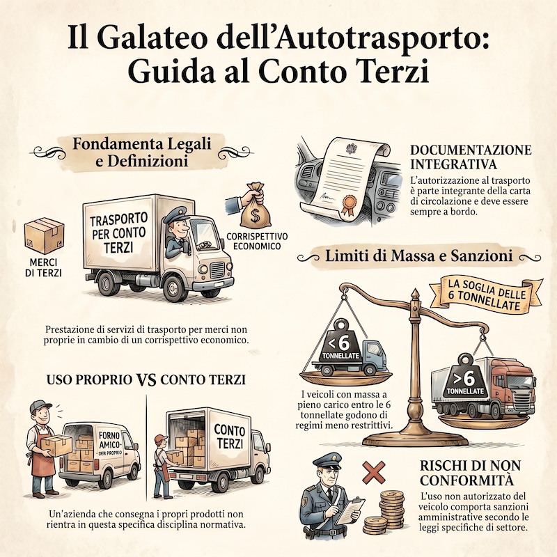 Infografica: Trasporto merci per conto terzi